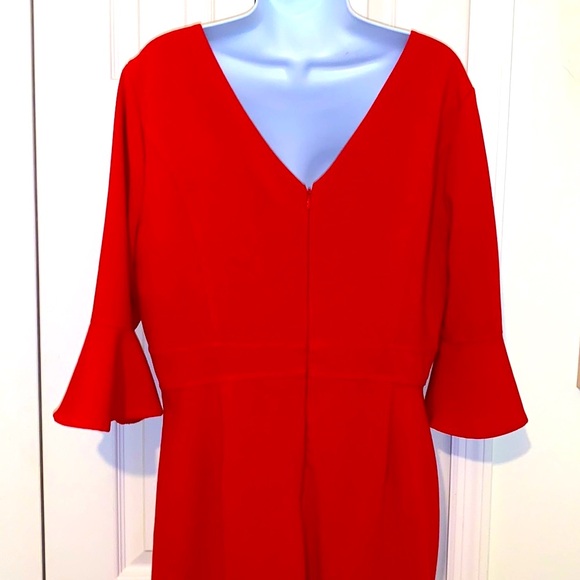 WHITE HOUSE BLACK MARKET RED DRESS - Picture 4 of 9